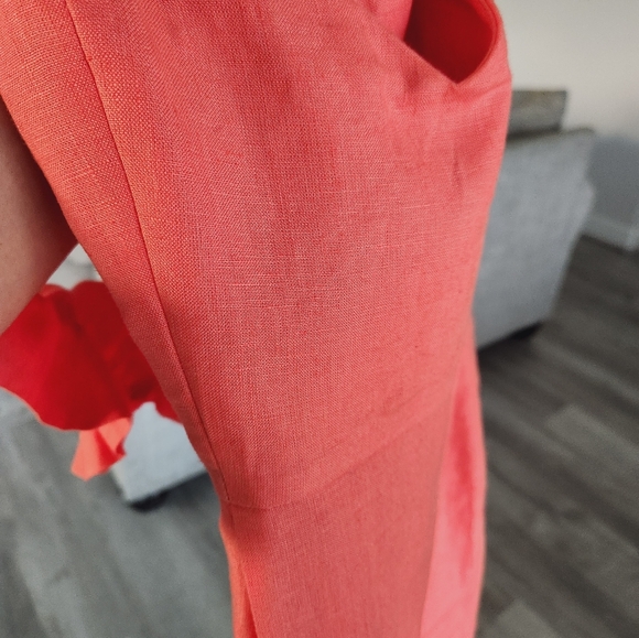 Leona by Lauren Leonard 100% linen dress size 6 - Picture 5 of 8